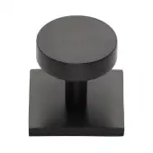 SQ3880-MB Heritage Brass Cabinet Knob Disc Design with Square Backplate 32mm Matt Bronze finish