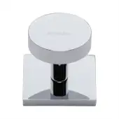 SQ3880-PC Heritage Brass Cabinet Knob Disc Design with Square Backplate 32mm Polished Chrome finish