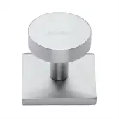 SQ3880-SC Heritage Brass Cabinet Knob Disc Design with Square Backplate 32mm Satin Chrome finish