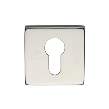 Click Here To Enlarge This Photo Of SS-SQ891-P M.Marcus 'Steel Line' Square Euro Escutcheon Polished Stainless Steel Finish