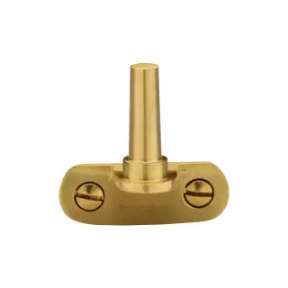 V1002-SB Heritage Brass Cranked Casement Stay Pin Satin Brass finish