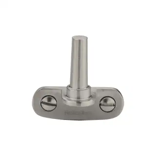 V1002-SC Heritage Brass Cranked Casement Stay Pin Satin Chrome finish