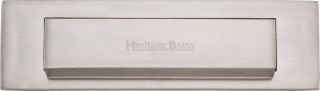 V842-SN Heritage Brass Gravity Letterplate Satin Nickel Finish