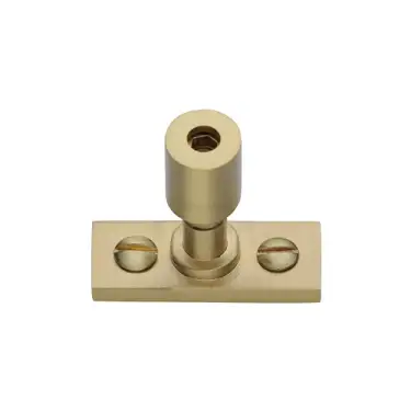 Click Here To Enlarge This Photo Of V1007-SB Heritage Brass Casement Stay Locking Pin Satin Brass