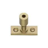 V1007-SB Heritage Brass Casement Stay Locking Pin Satin Brass