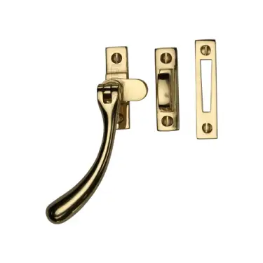 Click Here To Enlarge This Photo Of V1008 MP/HP-ULB Heritage Brass Casement Window Fastener Ball Design Unlacquered Brass finish
