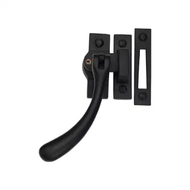 Click Here To Enlarge This Photo Of V1008L MP/HP-BKMT Heritage Brass Lockable Casement Window Fastener Ball Design Matt Black Finish