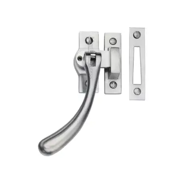 Click Here To Enlarge This Photo Of V1008L MP/HP-SC Heritage Brass Lockable Casement Window Fastener Ball Design  Satin Chrome Finish
