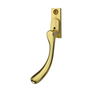 V1009L-LH-PB Heritage Brass Left-Handed Espagnolette Handle Ball Design Polished Brass finish