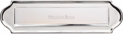 Click Here To Enlarge This Photo Of V843-PC Heritage Brass Gravity Letterplate Polished Chrome Finish