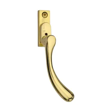 Click Here To Enlarge This Photo Of V1009L-RH-PB Heritage Brass Right-Handed Espagnolette Handle Ball Design Polished Brass finish