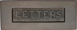 V845-MB Heritage Brass Embossed Letterplate Matt Bronze Finish