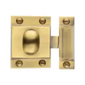 V1112-AT Heritage Brass Cupboard Latch with Oval Turn Antique Brass Finish