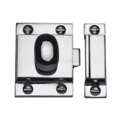 V1112-PC Heritage Brass Cupboard Latch with Oval Turn Polished Chrome Finish