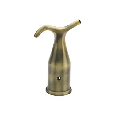 Click Here To Enlarge This Photo Of V1116-AT Heritage Brass Pole Hook Antique Brass finish