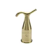V1116-PB Heritage Brass Pole Hook Polished Brass finish