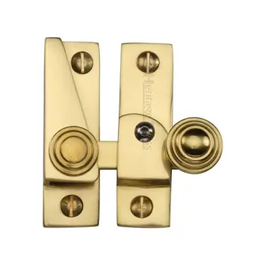 Click Here To Enlarge This Photo Of V1104L-ULB Heritage Brass Sash Fastener Lockable Unlacquered Brass Finish