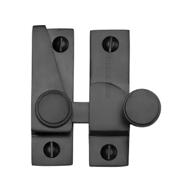 Click Here To Enlarge This Photo Of V1106-BKMT Heritage Brass Sash Fastener Matt Black Finish
