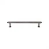 V4411 128-PNF Heritage Brass Cabinet Pull Step Design with 16mm Rose 128mm ctc Polished Nickel finish