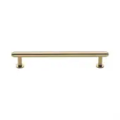 V4411 160-PB Heritage Brass Cabinet Pull Step Design with 16mm Rose 160mm ctc Polished Brass finish