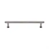 V4411 160-PNF Heritage Brass Cabinet Pull Step Design with 16mm Rose 160mm ctc Polished Nickel finish