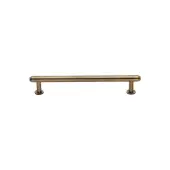 V4411 96-AT Heritage Brass Cabinet Pull Step Design with 16mm Rose 96mm ctc Antique Brass finish