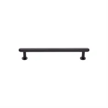 Click Here To Enlarge This Photo Of V4411 96-MB Heritage Brass Cabinet Pull Step Design with 16mm Rose 96mm ctc Matt Bronze finish