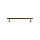 V4411 96-PB Heritage Brass Cabinet Pull Step Design with 16mm Rose 96mm ctc Polished Brass finish