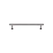 V4411 96-PNF Heritage Brass Cabinet Pull Step Design with 16mm Rose 96mm ctc Polished Nickel finish