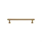 V4411 96-SB Heritage Brass Cabinet Pull Step Design with 16mm Rose 96mm ctc Satin Brass finish