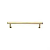 V4423 128-PB Heritage Brass Cabinet Pull Hexagon Design with 16mm Rose 128mm ctc Polished Brass finish