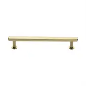 V4423 160-PB Heritage Brass Cabinet Pull Hexagon Design with 16mm Rose 160mm ctc Polished Brass finish