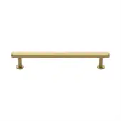 V4423 160-SB Heritage Brass Cabinet Pull Hexagon Design with 16mm Rose 160mm ctc Satin Brass finish