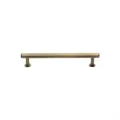 V4423 96-AT Heritage Brass Cabinet Pull Hexagon Design with 16mm Rose 96mm ctc Antique Brass finish
