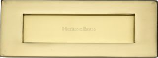 V850 203-PB Heritage Brass Letterplate 8" x 3" Polished Brass Finish