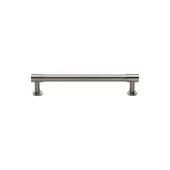 V4435 96-SN Heritage Brass Cabinet Pull Phoenix Design with 16mm Rose 96mm ctc Satin Nickel finish