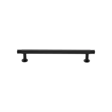 Click Here To Enlarge This Photo Of V4447 128-MB Heritage Brass Cabinet Pull Contour Design with 16mm Rose 128mm ctc Matt Bronze finish