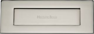 V850 203-PNF Heritage Brass Letterplate 8" x 3" Polished Nickel Finish