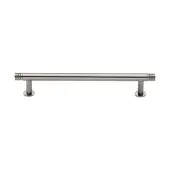 V4447 160-PNF Heritage Brass Cabinet Pull Contour Design with 16mm Rose 160mm ctc Polished Nickel finish