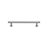 V4447 96-SN Heritage Brass Cabinet Pull Contour Design with 16mm Rose 96mm ctc Satin Nickel finish
