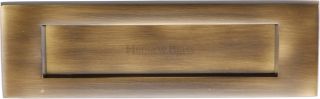 V850 254-AT Heritage Brass Letterplate 10" x 3" Antique Brass Finish