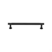 V4462 128-MB Heritage Brass Cabinet Pull Partial Knurled Design with 16mm Rose 128mm ctc Matt Bronze finish