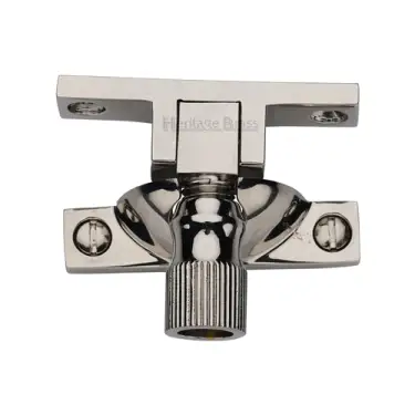 Click Here To Enlarge This Photo Of V2054-PNF Heritage Brass Narrow Brighton Sash Fastener Polished Nickel finish