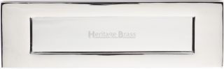 V850 254-PC Heritage Brass Letterplate 10" x 3" Polished Chrome Finish