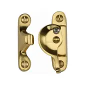 V2060L-ULB Heritage Brass Fitch Pattern Sash Fastener Lockable Unlacquered Brass Finish