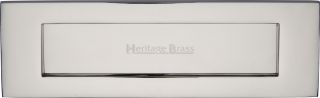 V850 254-PNF Heritage Brass Letterplate 10" x 3" Polished Nickel Finish
