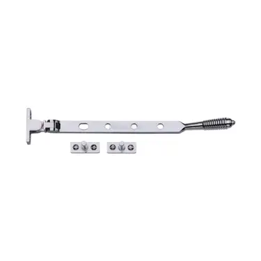 Click Here To Enlarge This Photo Of V892 10-PC Heritage Brass Casement Window Stay Reeded Design 10" Polished Chrome finish