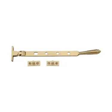 Click Here To Enlarge This Photo Of V892 10-SB Heritage Brass Casement Window Stay Reeded Design 10" Satin Brass finish