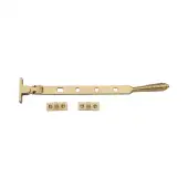 V892 12-SB Heritage Brass Casement Window Stay Reeded Design 12" Satin Brass finish