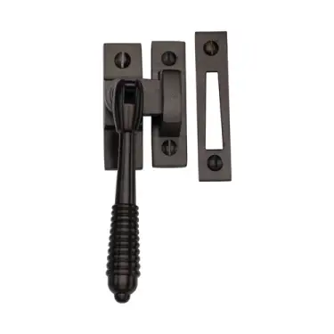 Click Here To Enlarge This Photo Of V894 MP/HP-MB Heritage Brass Mortice & Hook Plate Casement Fastener Reeded Design Matt Bronze finish